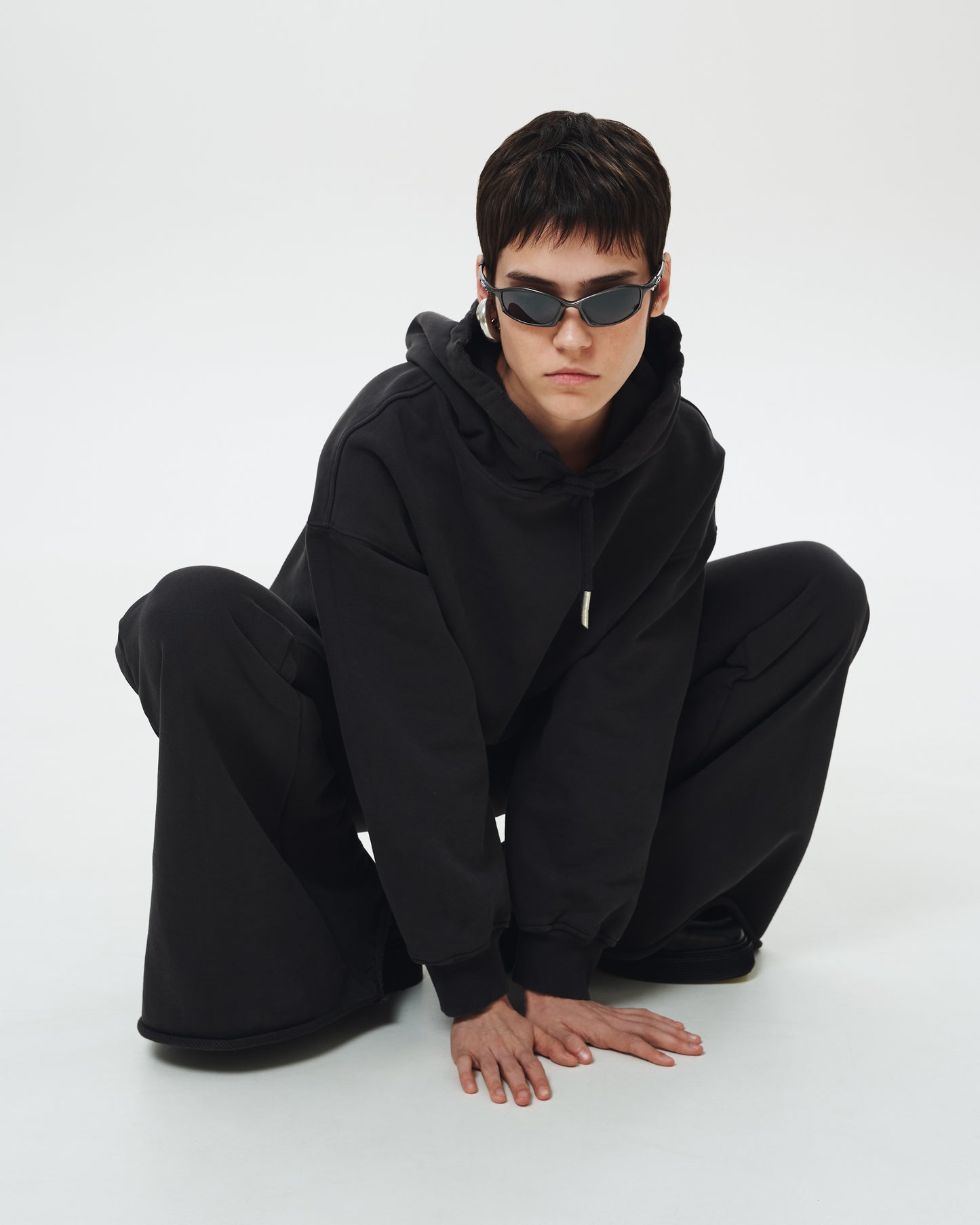 Flared trousers Anthracite