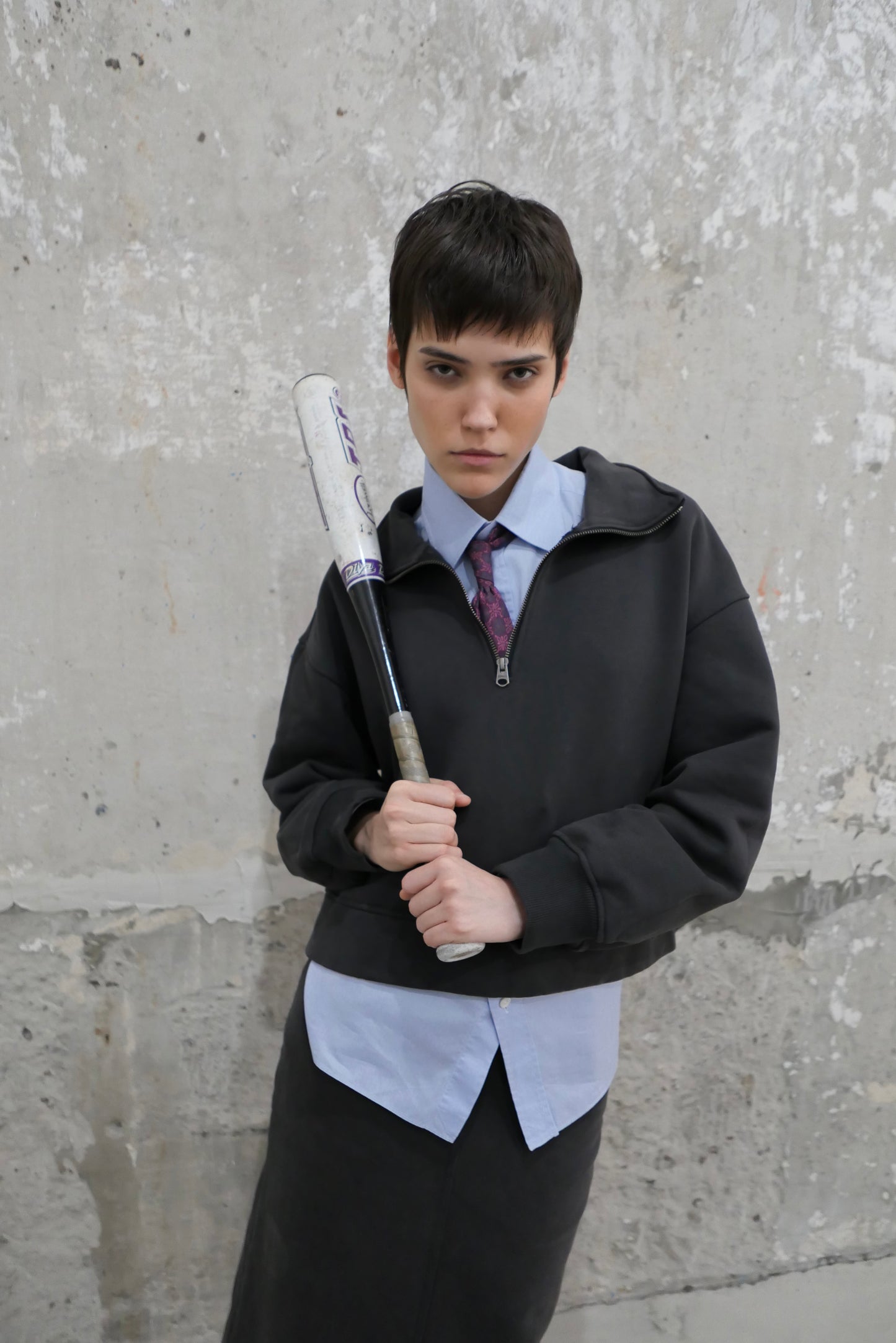 Zip sweatshirt Anthracite